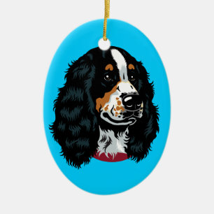 englische Cocker spaniel Keramikornament