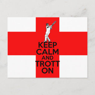 Englische Cricket Postkarte