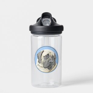 Englische Dogge (Fawn) Malerei - Original-Hundekun Trinkflasche