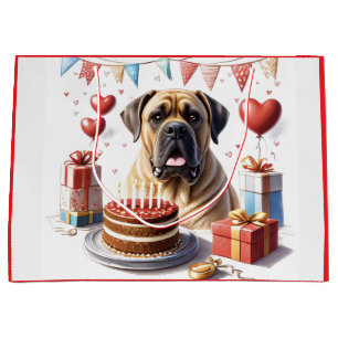 Englische Dogge Mastiff Birthday Große Geschenktüte