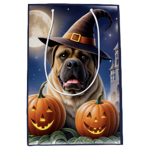 Englische Dogge Mastiff Halloween Mittlere Geschenktüte