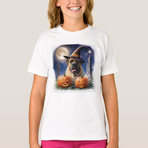 Englische Dogge Mastiff Halloween T-Shirt