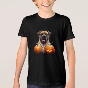 Englische Dogge Mastiff Halloween Tri-Blend Shirt