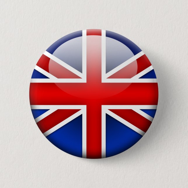 Englische Flagge 2,0 Button (Vorderseite)