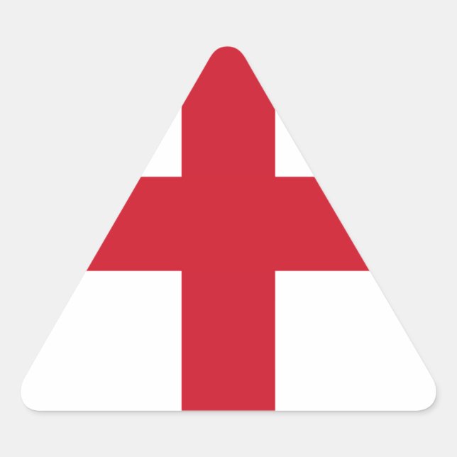 Englische Flagge Dreieckiger Aufkleber (Vorderseite)