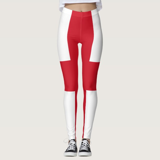Englische Flagge (England) Leggings (Vorderseite)