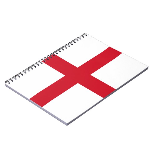Englische Flagge (England) Notizblock (Linke Seite)