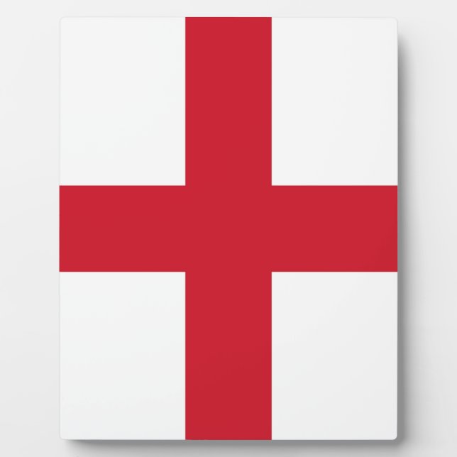 Englische Flagge Fotoplatte (Vorderseite)