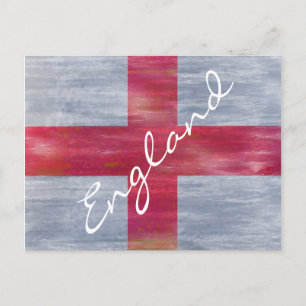 Englische Flagge in Not Postkarte