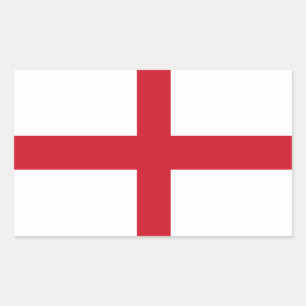 Englische Flagge Rechteckiger Aufkleber