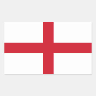 Englische Flagge Rechteckiger Aufkleber