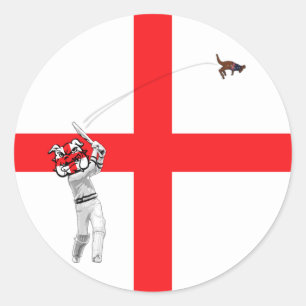 Englische Flagge Runder Aufkleber