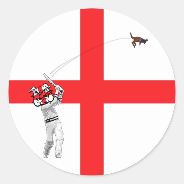 Englische Flagge Runder Aufkleber (Vorderseite)