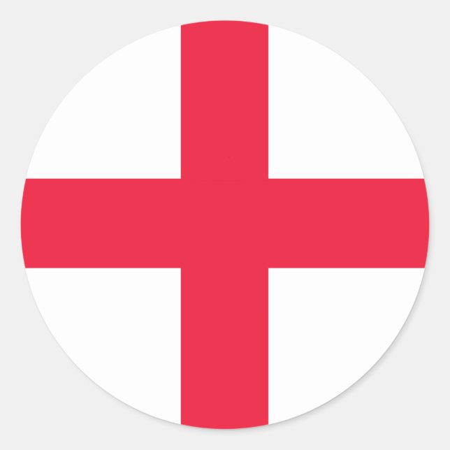 Englische Flagge Runder Aufkleber (Vorderseite)