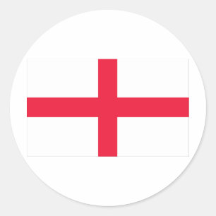 Englische Flagge Runder Aufkleber