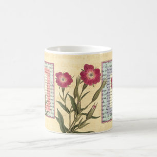Englische Gärtner-Hütten-botanische Collage Kaffeetasse