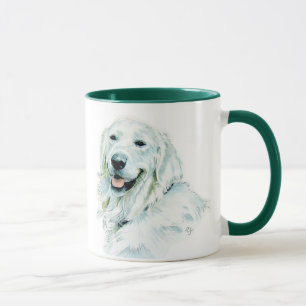 Englische goldener Retriever-Tasse Tasse