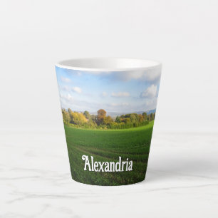 Englische Herbstlandschaft - Klein Personalisiert Milchtasse