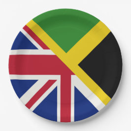 Englische jamaikanische Flagge | Flagge Jamaikas h Pappteller