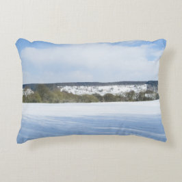 Englische Landschaft im Winter - Personalisiert Dekokissen