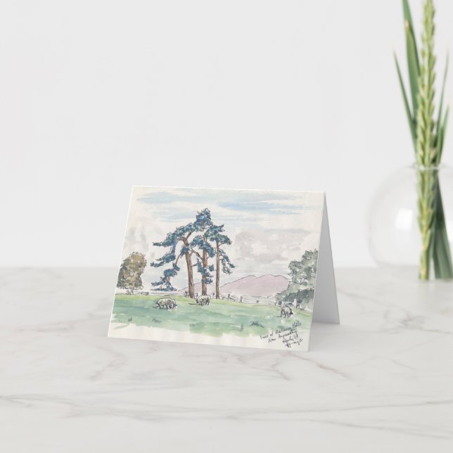 Englische Landschaft Notecard Karte (Vorderseite)