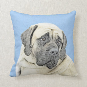Englische Maskenmalerei - Original Hundekunst Kissen