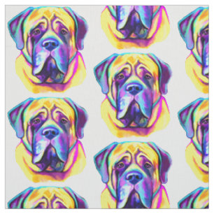 Englische Mastiff in Farben Stoff