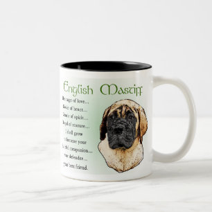 Englische Mastiff-Kunst-Geschenke Zweifarbige Tasse