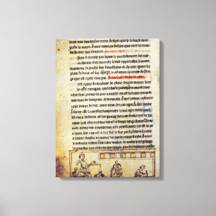 Englische Miniatur, "Medica", ein apoth Leinwanddruck