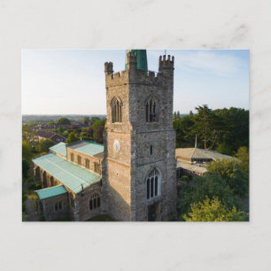 Englische Mittelalterliche Kirche Postkarte
