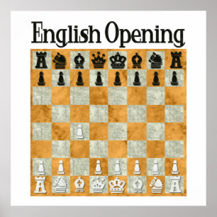Englische Öffnung Poster
