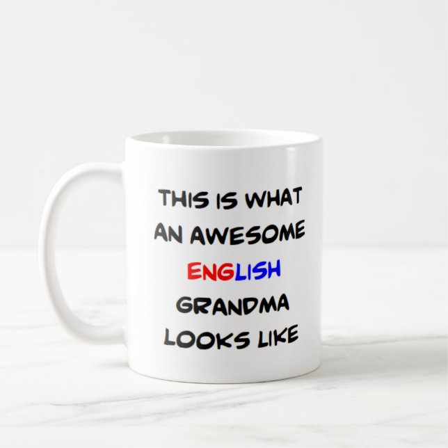 englische Oma, phantastisch Kaffeetasse (Links)