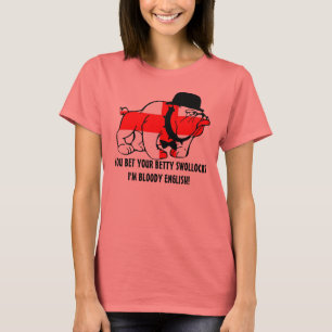Englische reimende Jargon Englischflagge T-Shirt
