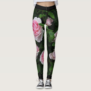 Englische rosa Rosen-Leggings - Rosen durch Stan Leggings
