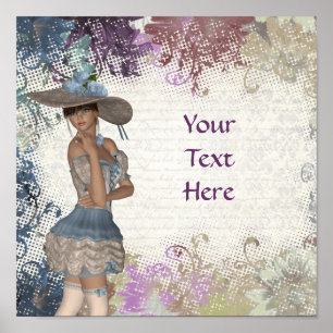 Englische Rose Poster