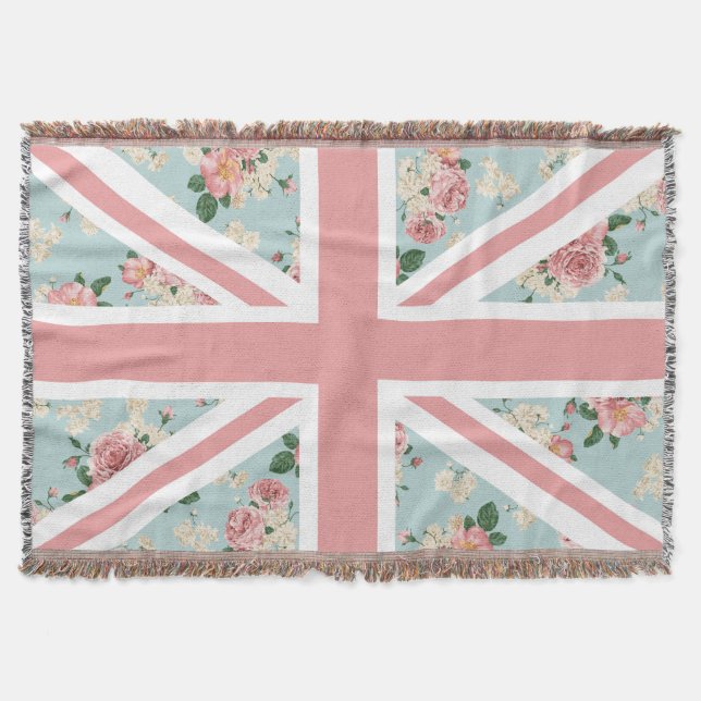 Englische Rosen-Gewerkschafts-Jack-Flagge Decke (Vorderseite)