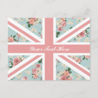 Englische Rosen Union Jack Blumenmuster Benutzerde