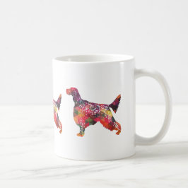 Englische Setter Dog Geometrische Silhouette - Mul Kaffeetasse