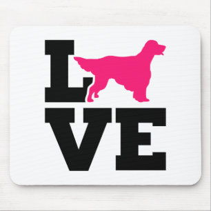 Englische Setter-Liebe Mousepad