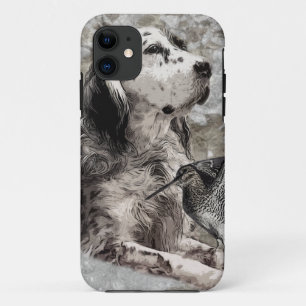 Englische Setter Paperweight Foto Block Woodwall Case-Mate iPhone Hülle