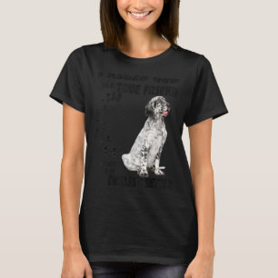 Englische Setter Quote Mama Vater Print Llewellin  T-Shirt