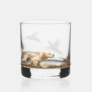 Englische Setter Whiskyglas