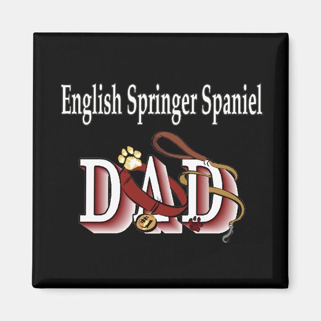 englische springer spaniel dad Magnet (Vorne)