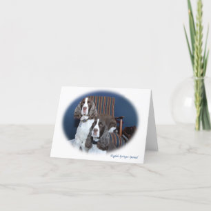 Englische Springer-Spaniels - Note Card Karte