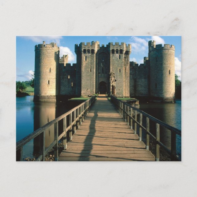 Englische Szenen, Burg Bodiam, Sussex Postkarte (Vorderseite)