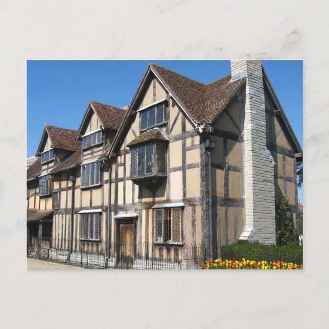Englische Szenen, Shakespeares Geburtsort Postkarte (Vorderseite)