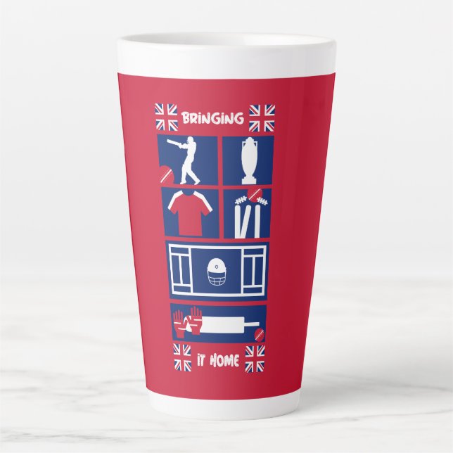 Englische Test Cricket Milchtasse (Vorderseite)