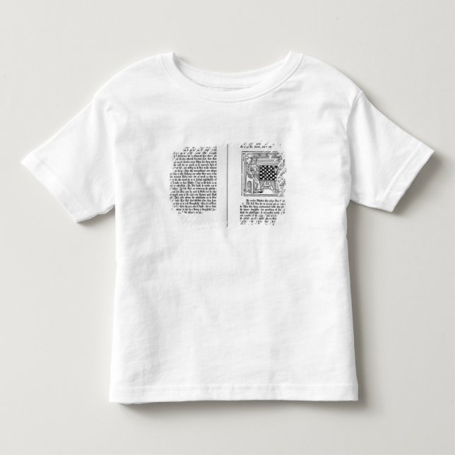 Englische Übersetzung von 'De Ludo Saccorum' Kleinkind T-shirt (Vorderseite)