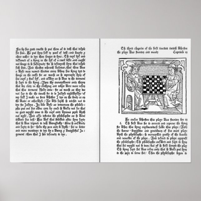 Englische Übersetzung von "De Ludo Saccorum" Poster (Vorne)