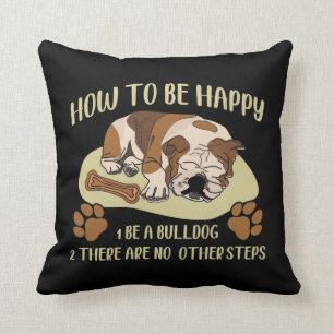 Englischer Bulldog Besitzer Funny Animal Hund Love Kissen